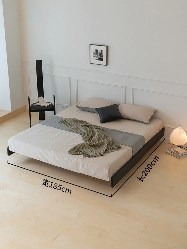 Cloud End Headless เตียงแขวน/ห้องนอนขนาดเล็ก Minimal Space Saving Double Beech ไม้เตียง 1.5/1.8 เมตร