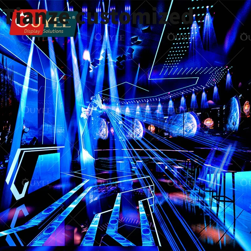 

Customized-Representative Booths Night Club Counter Bar Furniture Sets Party Dresses Luxy Club Night Pub Interior Design