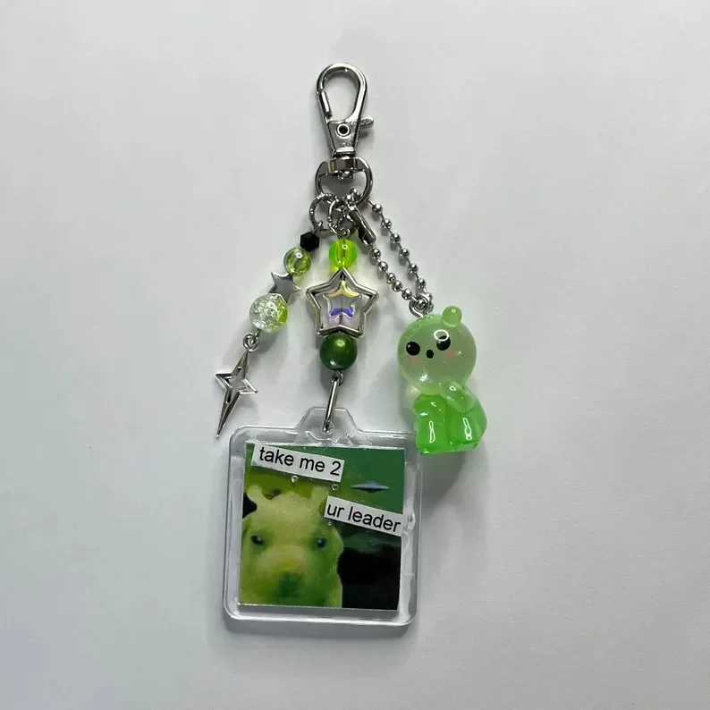 silly alien keychains