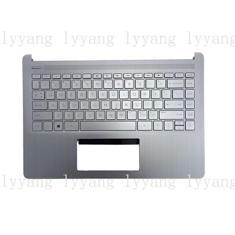 

f Silver Palmrest Non-Backlit Keyboard L88200-001 For HP 14-DQ 14T-DQ 14S-DQ 14-FQ