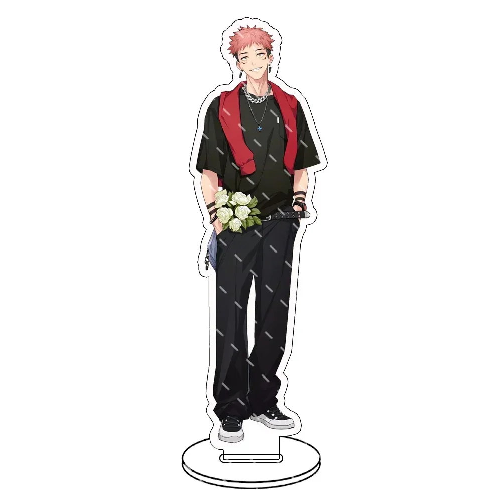 Keychain Anime Jujutsu Kaisen; Gojo Satoru Fushiguro Toji Getou Suguru Acrylic Figure Stand Model Cartoon Desk Decor Gift