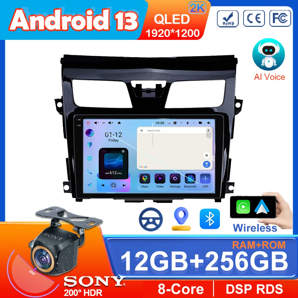 

Android For Nissan Teana J33 2013 - 2015 Carplay Stereo Touch Radio Navigation Player Auto Head Unit Multimedia 7862 Video Dash