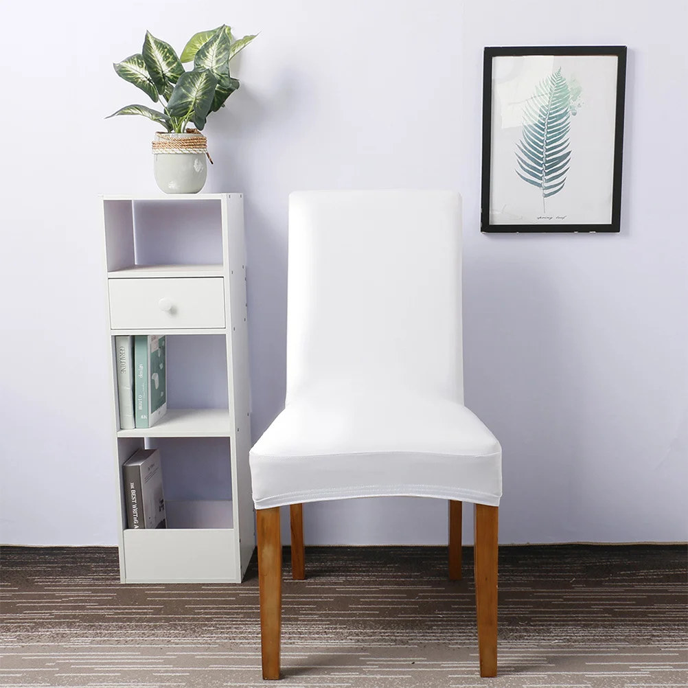 

Stretchy Chair Cover Elastic Seat Protector For Dining Room Banquet Party Wedding Event Simple Chair Case Covers