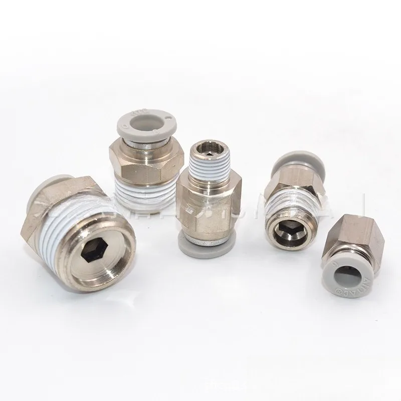 Parts for AirTAC Threaded Through Quick Plug Coupling APC14-02 APC14-03 APC14-04