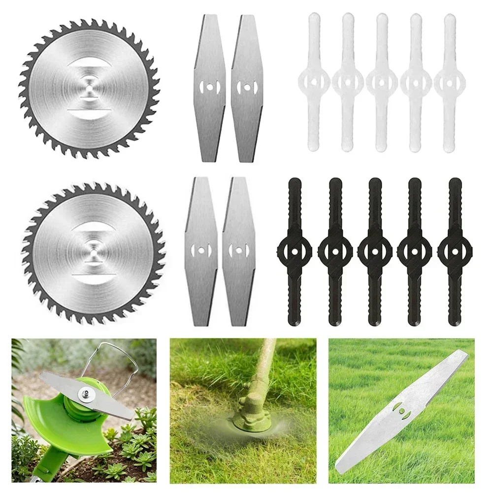 

8PCS/set 150MM Multipurpose Brush Cutter Cordless Gardening Tools For Mowing Model Garden Scenes Trimmers Lawn Mower Knives