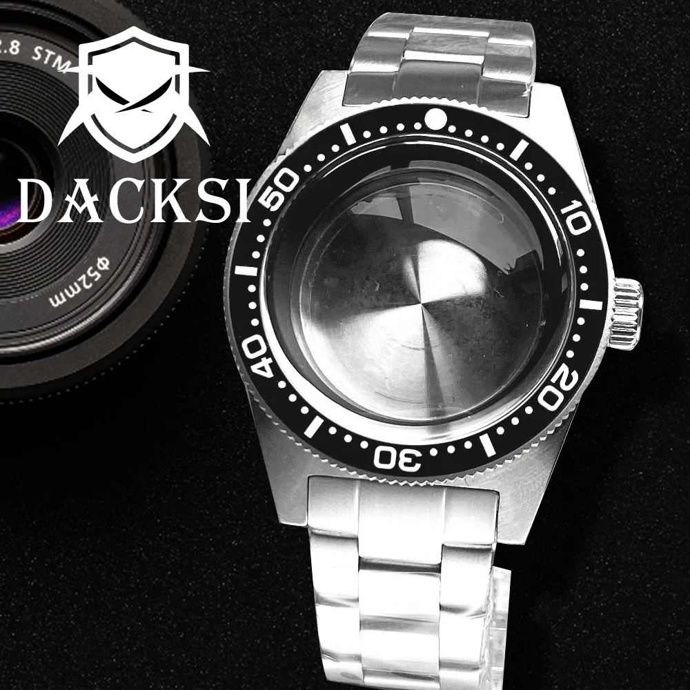 DACKSI 62mas 300M 41mm Dive Watchs Case Bracelet Fit NH35 NH36 ETA2824 PT5000 Domed AR Sapphire Crystal 120 Clicks Ceramic Bezel