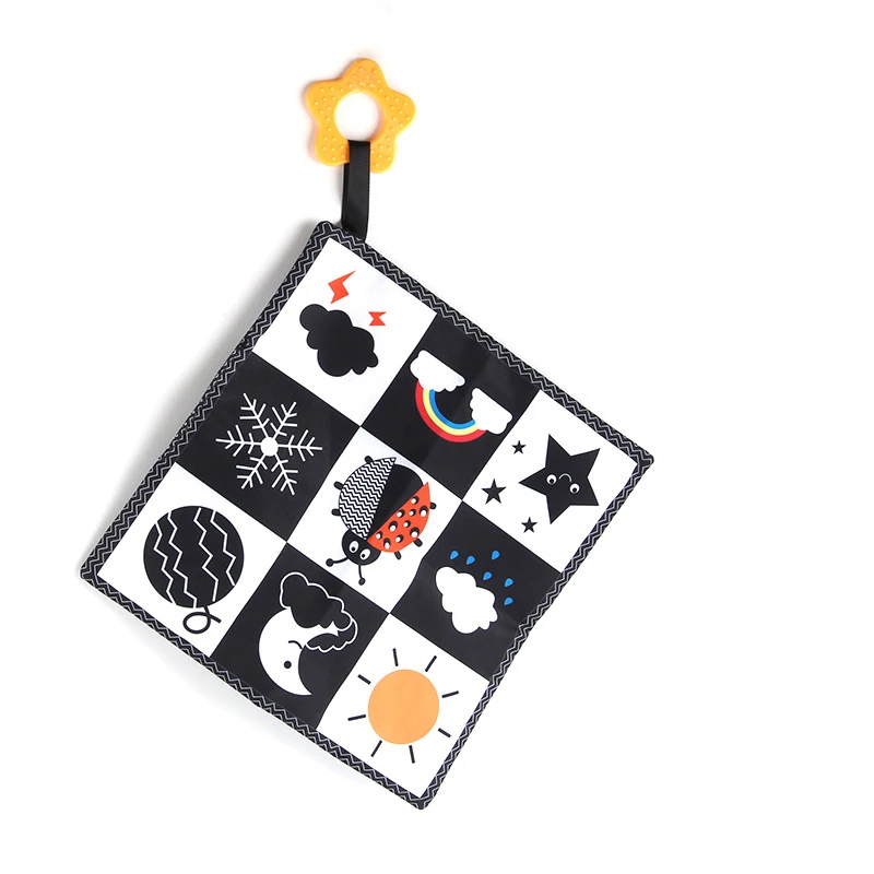 

New Black White Baby Feeding Saliva Towel Kerchief Cute Animal Soft Cartoon Burp Cloths Newborn Bib Towel for Kid Boy Girl Bibs