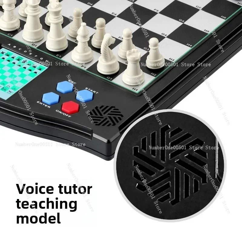 Chess Electronic Chessboard Man-Machine Versus Two-Player Game A good coach for learning chess English German operation