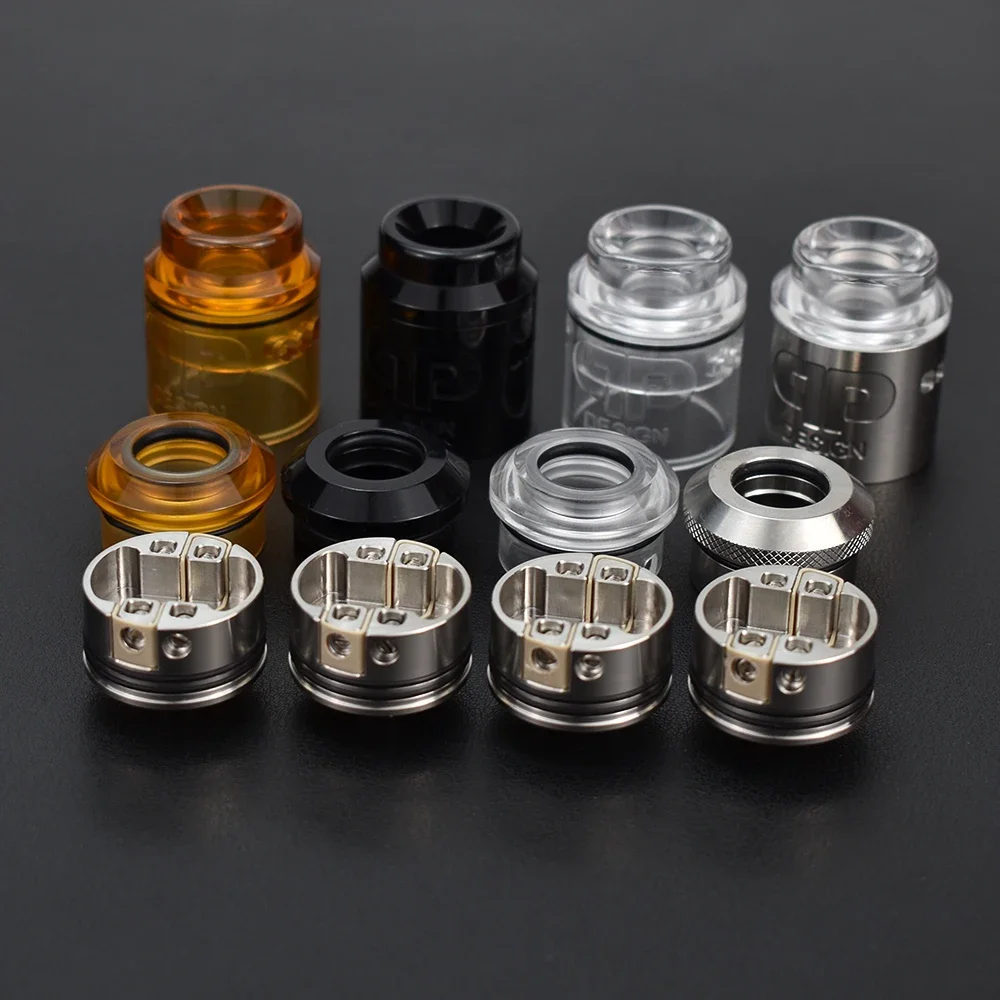 WolfCoolVape QP Kali V2 RDA | 25mm PC PEI Dual Coils Vape Rebuildable Atomizer