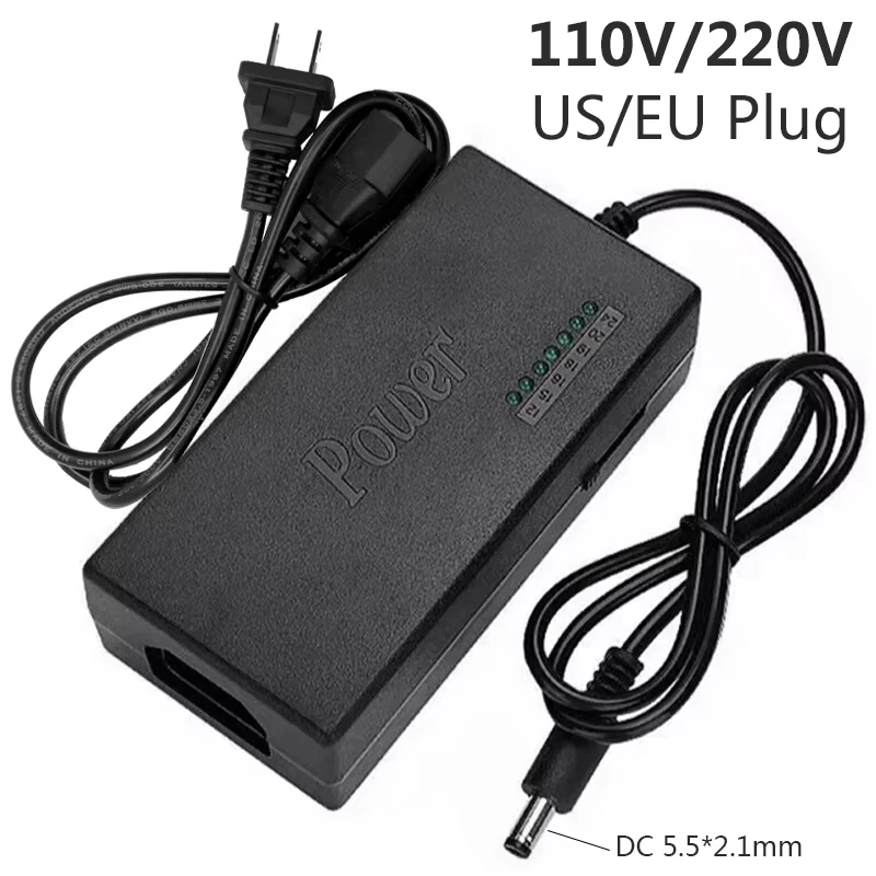 DC 12 V/15 V/16 V/18 V/19 V/20 V/24 V 5A 7 Geschwindigkeit Einstellbar Universal Power Adapter Ladegerät Für Power Tool US/EU Stecker