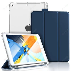 Silicone Wake up Case com suporte de lápis, Capa para iPad 10.2 Pro, 10.5, 9.7, Mini 5, 4, Air 2, Air 4, Air 5, 10.9, 3