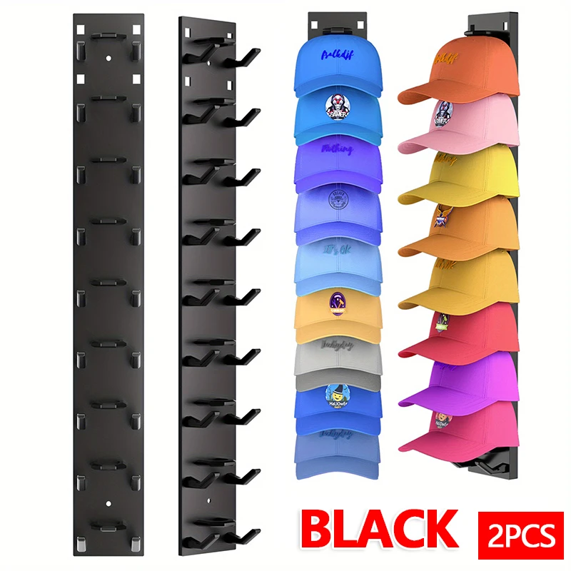 2026 Nieuwe Baseball Cap Rack Wandmontage Hoed Organizer Opslag Hanger voor Deur Kast Multifunctionele Cap Houder Display