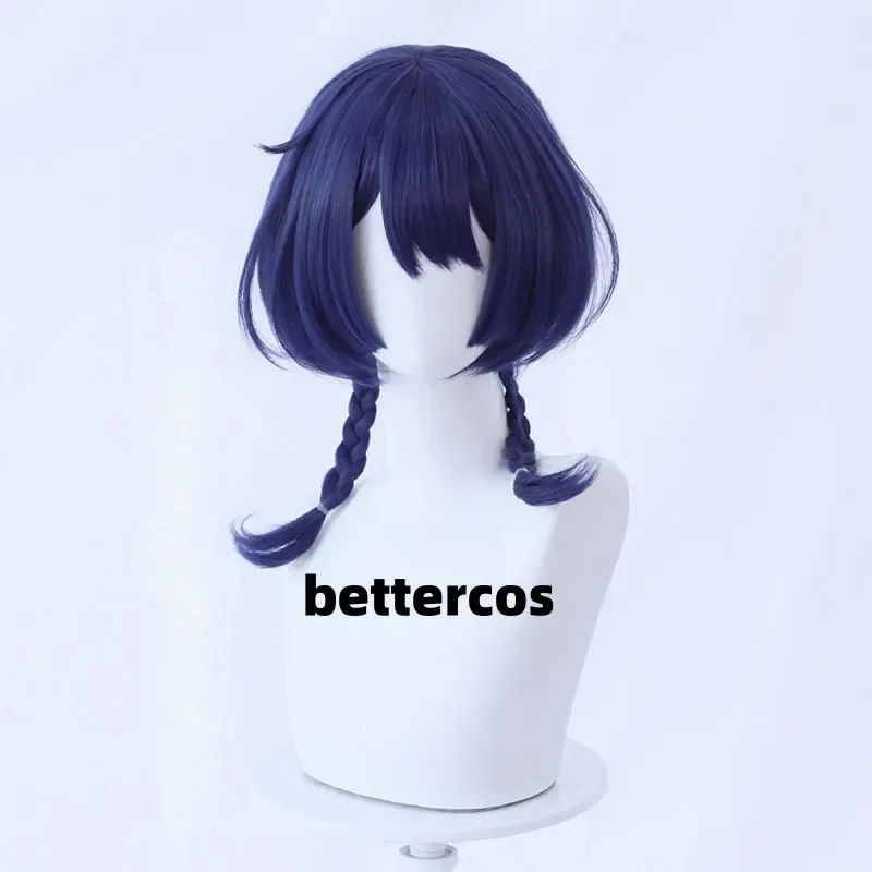 

NewLantern Rite Xiangling Косплей Парик 43 см Длинные темно-синие парики Термостойкие синтетические волосы2025