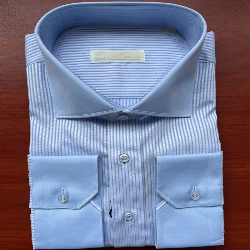 

Мужская рубашка с длинным рукавом, комфортная посадка, деловой стиль, оригинальная ткань Marol, бренд TRANDS, 100% хлопок, для весеннего делового стиля