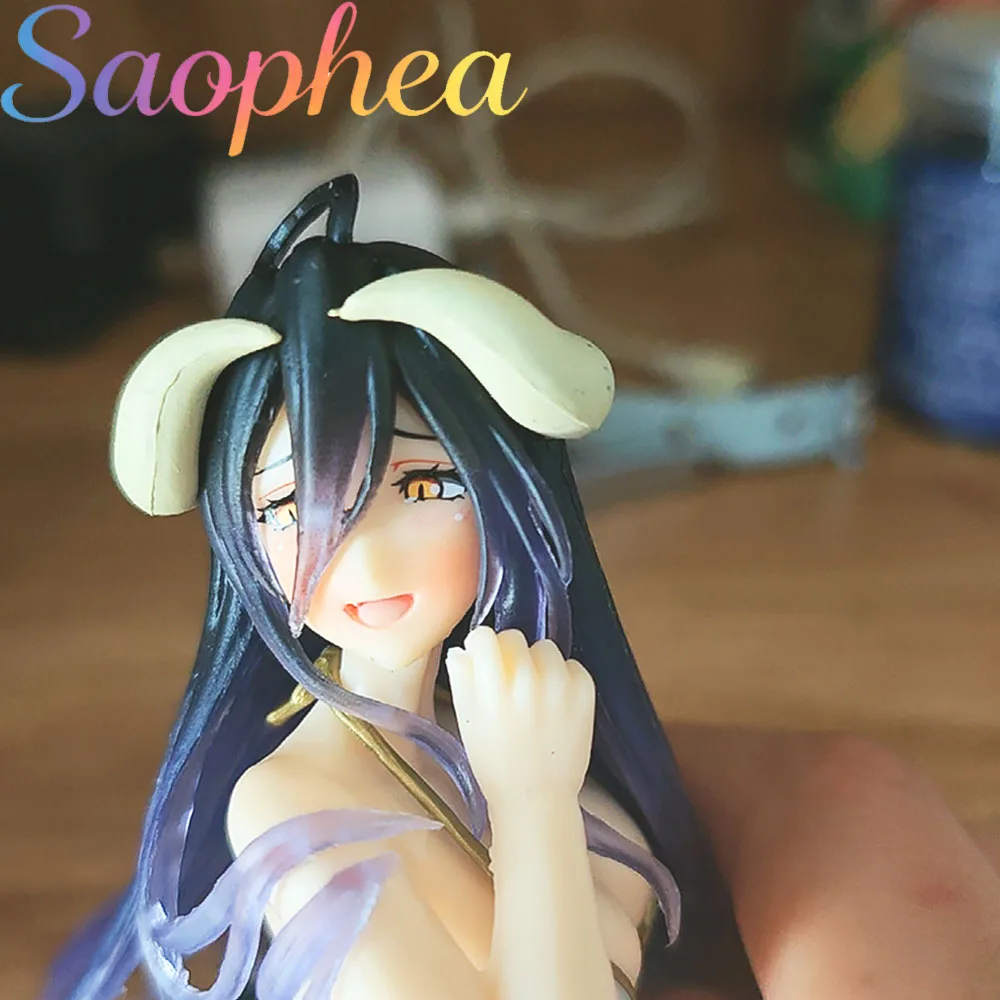 Saophea Albedo Swimsuit Sitting Ver. Ecchi Figure, Sexy Anime Girl Waifu Action Figure Collectible Statue, Anime Decor Gift Toy