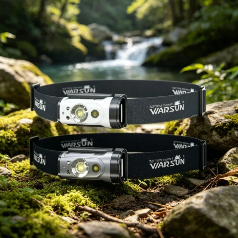

Warsun Headlamp Type-c Rechargeable Headlight Portable Rotating Hunting Light Led Flashlight Fishing Front Bicycle Light Outdoor
