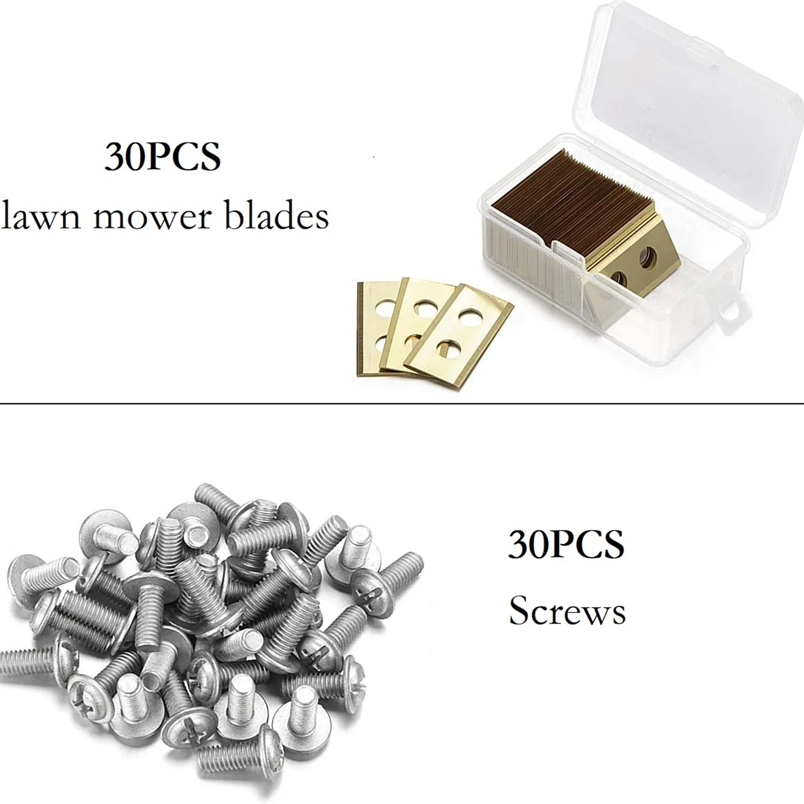 30pcs  Blades Including Screws Improved Robot Lawn Mower Blades Tool Accessories Serra Circular Disco Diamantato