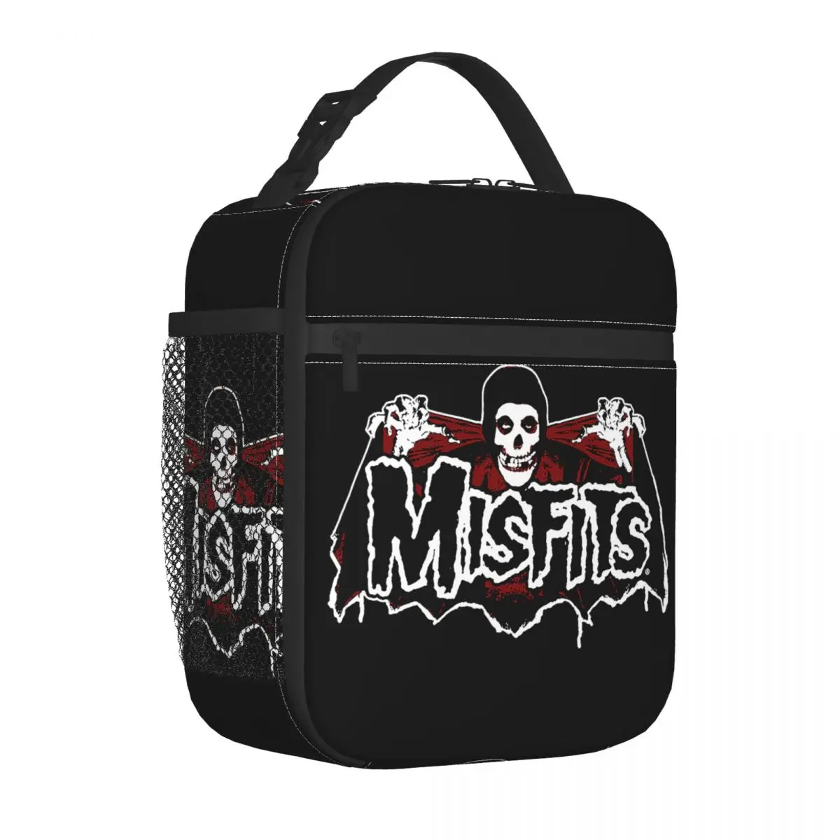 Custom Punk Rock Band Misfits Lunch Bag Women Warm Cooler Insulated Lunch Box for Kids School Children