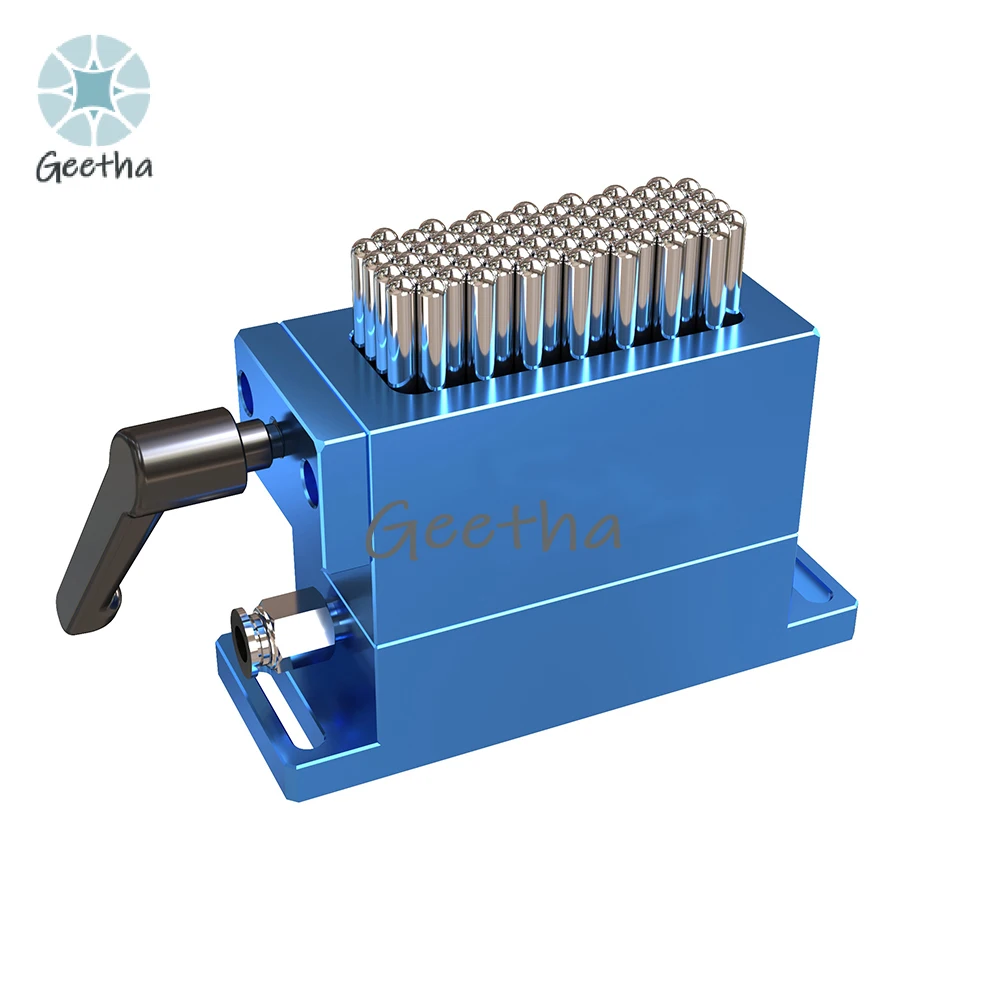 Flexible Fixture Laser Marking Universal Fixture Adaptive Elastic Pin Head Aviation Aluminum 30*79mm