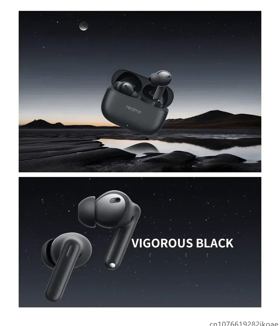realme Buds T310-Kopfhörer, 46 dB, aktive Geräuschunterdrückung, kabellose HiFi-Kopfhörer, Bluetooth 5.4, Spiel-Musik-Headset, lange Standby-Zeit – Detail 18