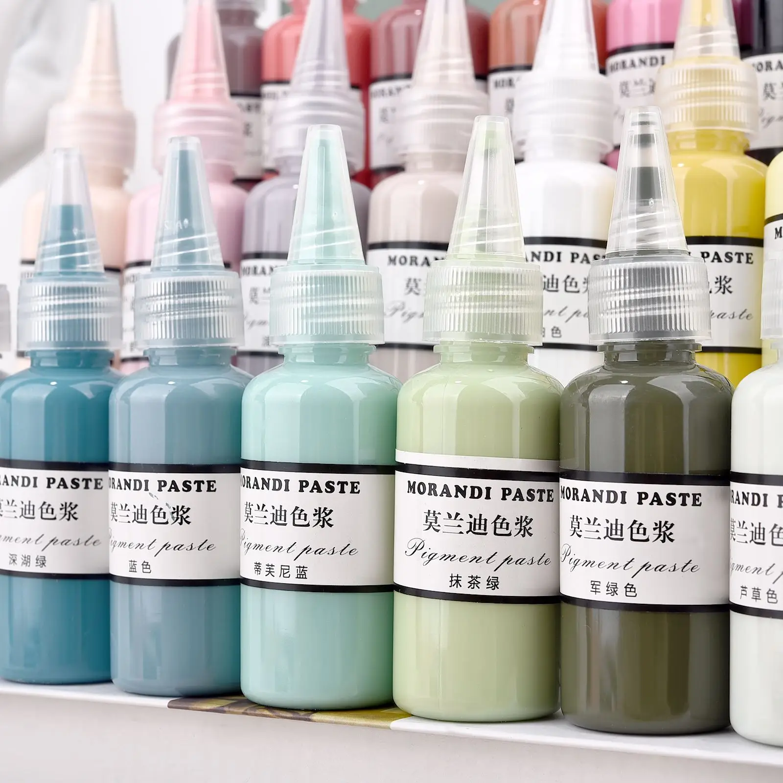 Morandi Colors Liquid Resin Pigments Epoxy Resin UV Resin Ink Alcohol Colorant Paste Dye DIY Jewelry Decor Making Resin Pigments