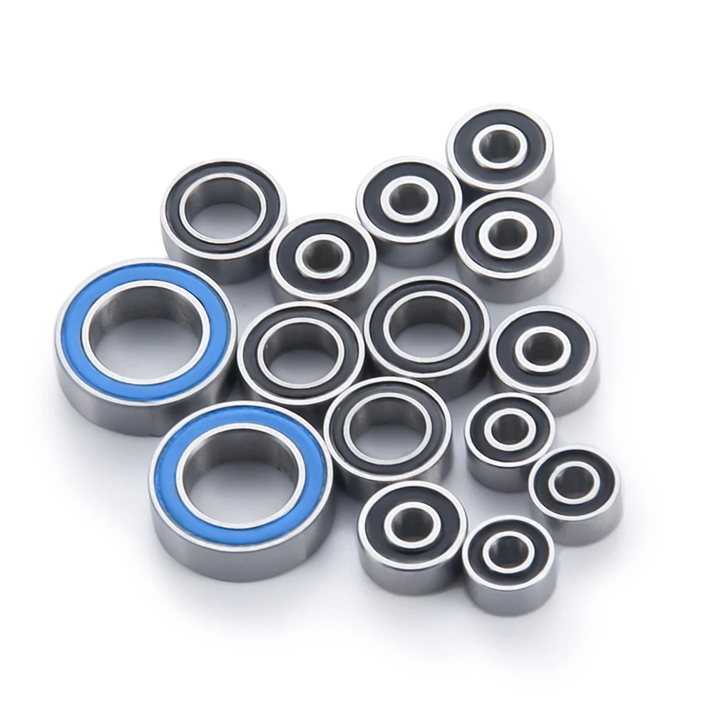 YEAHRUN 15Pcs Metal Wheel Hub Axle Sealed Bearing Kit for Kyosho MINI-Z MA020 1/28 Sport RC Car Upgrade Replacement Parts