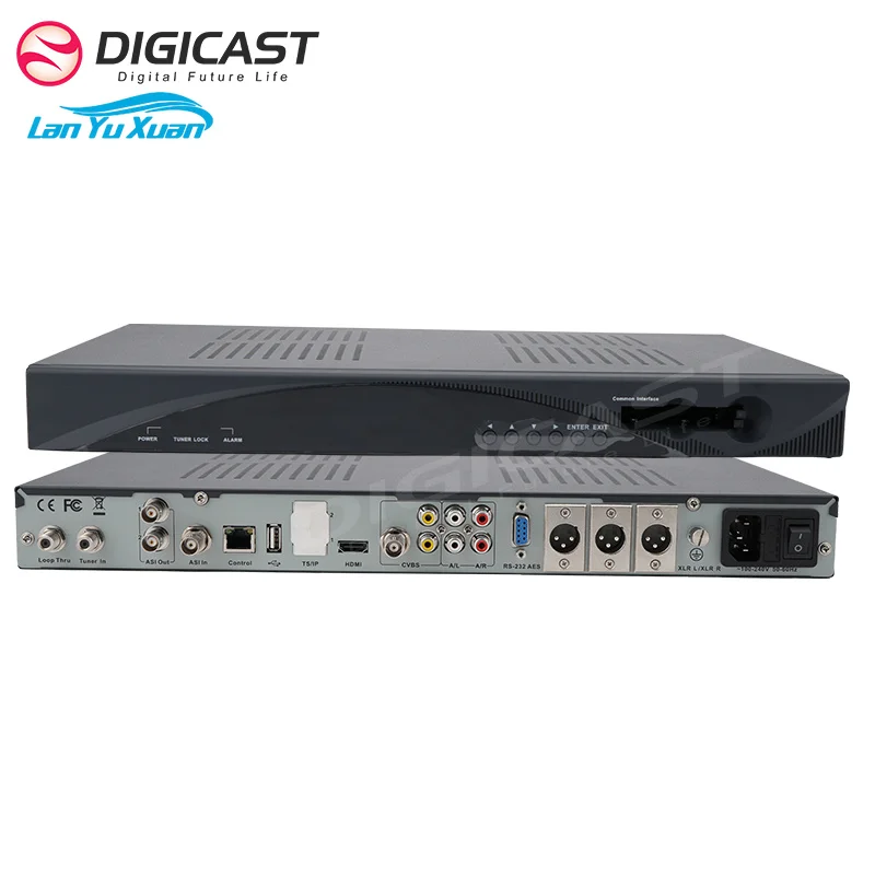 DMB-9020C Broadcasting Headend DVB-SS2 to HD CVBS IRD ASI to HD Decoder