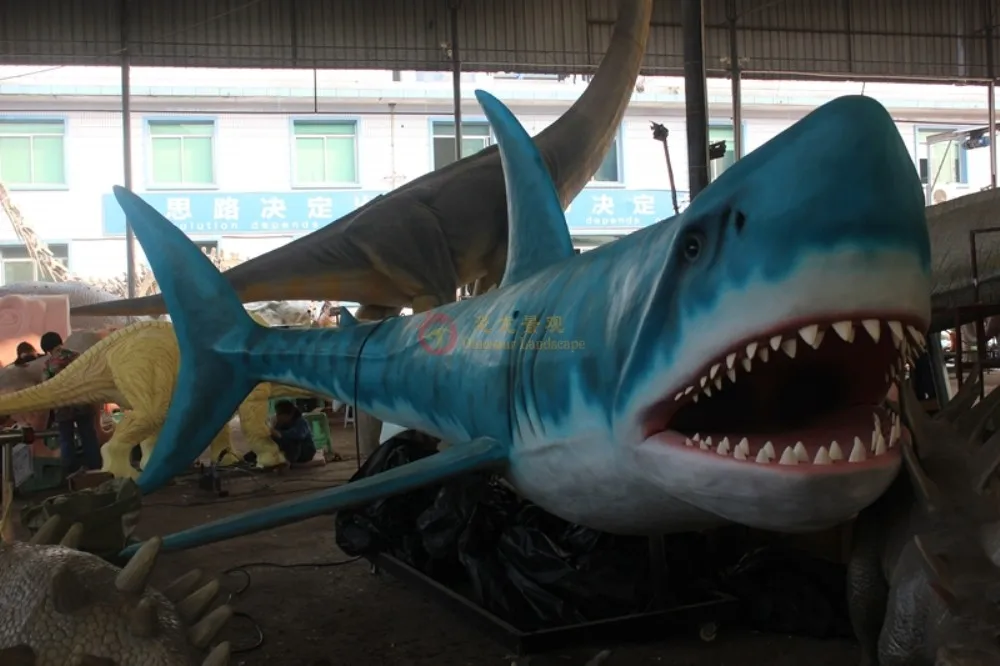 Hot Sale High Analog Life Size Artificial Live Animals Remote Control Flying Shark
