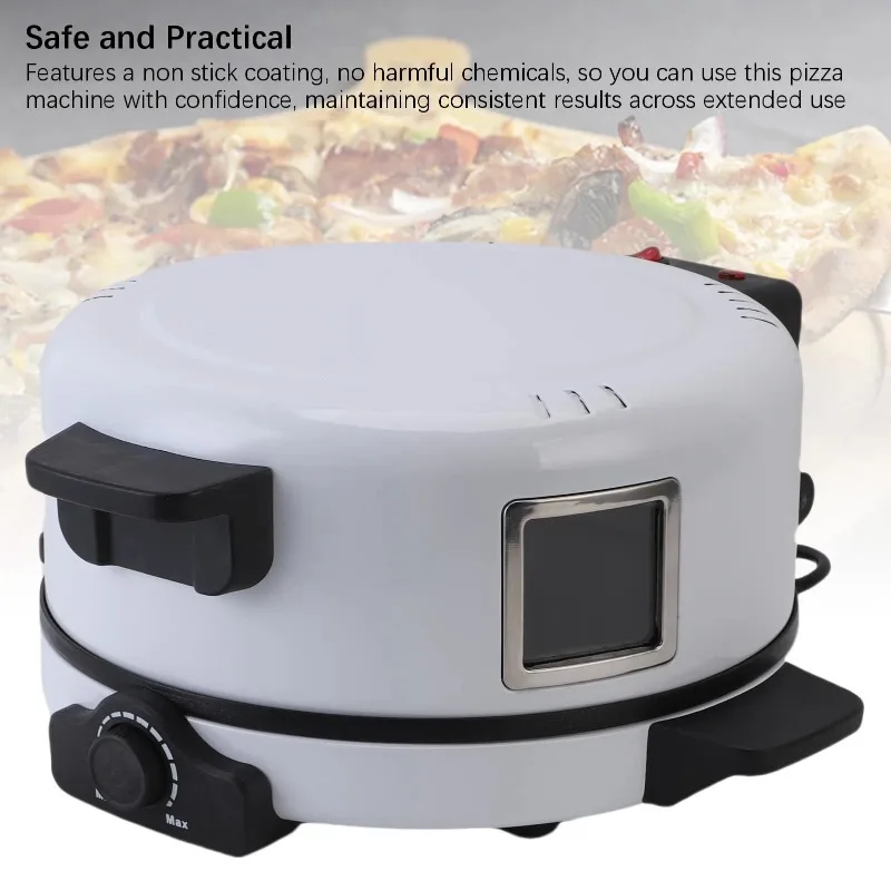 Home Pizza Maker 2000W Fast Heating Non Stick Coating Oven Baking Machine for Steak Burger Bread