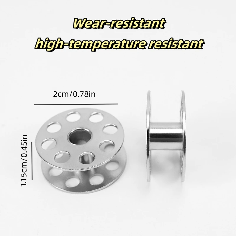 12/24PCS Stainless Steel Sewing Machine Bobbins - Durable Metal Construction for Brother Sewing Machine, Essential Sewing Craft
