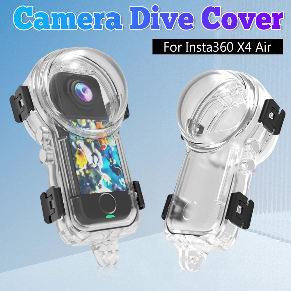 

Невидимый чехол для дайвинга, водонепроницаемый чехол, крышка корпуса для воздушной камеры Insta360 X4, полностью прозрачный дизайн, не блокирующая съемка камеры