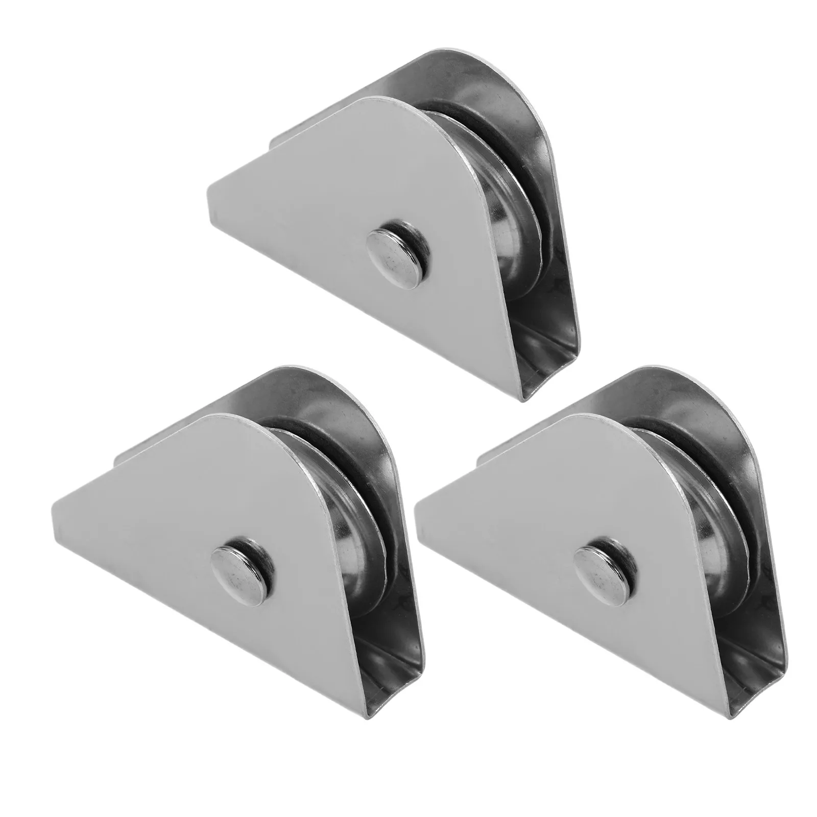 3Pcs Flagpole Bearing Pulley Stainless Steel Heavy Duty Flagpole Pulley Assembly Outdoor Flag Mounting Hardware Replacement