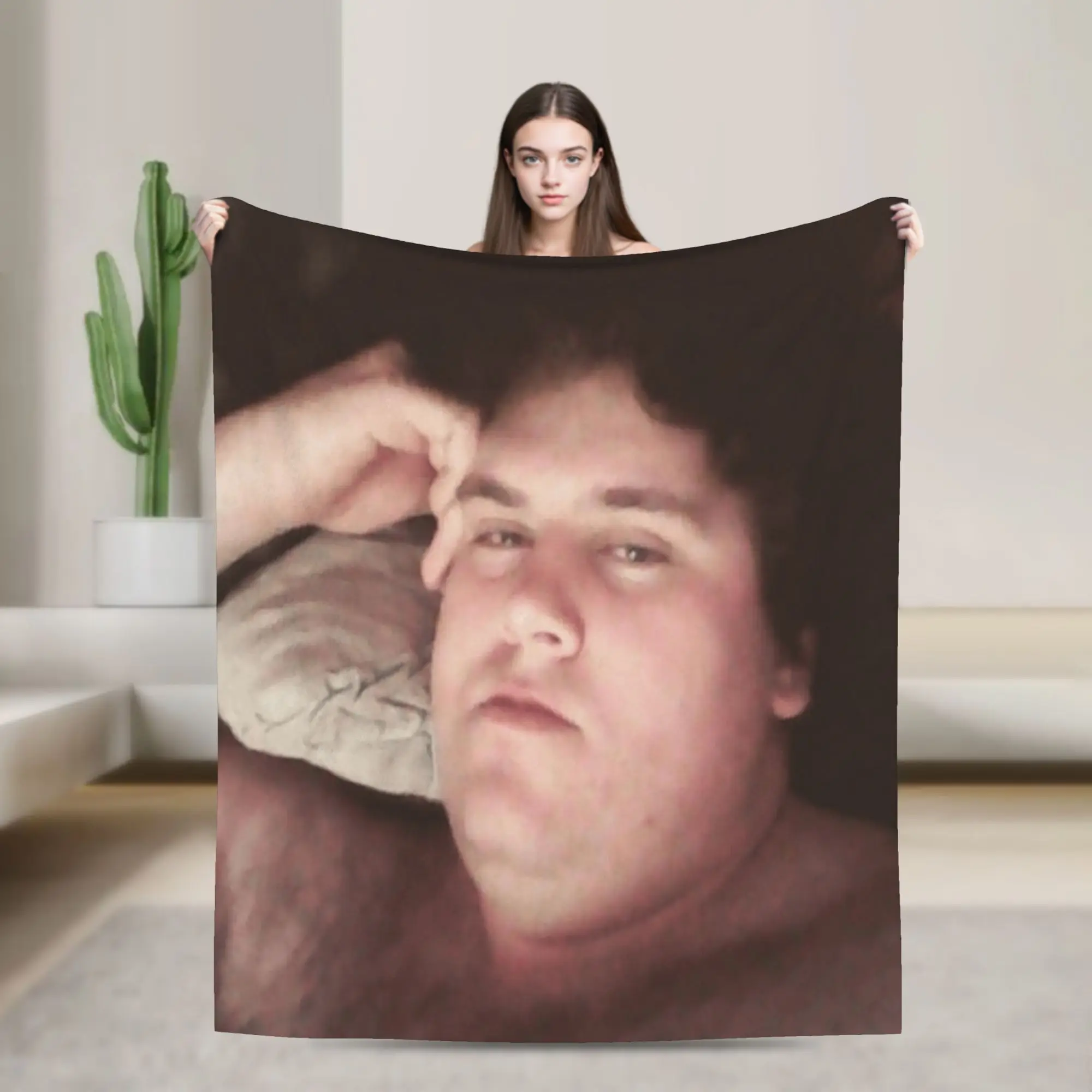 Drachenlord Meme Poster Rainer Winkler Flanelldecken Winter Weiche Bettwäsche Überwürfe Schlafzimmer Druck Tagesdecke Sofa Bettbezug