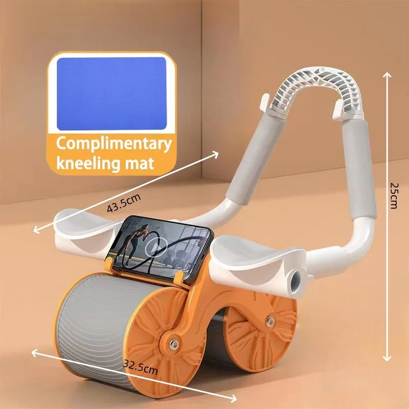 New Automatic Rebound Support Type Four-wheel Intelligent Display Abdominal Muscle Training Tool for Abdominal Muscle,Ab Rollers