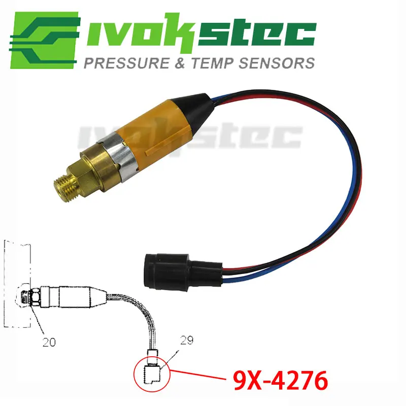 

Датчик давления моторного масла 9X-4276 для Caterpillar CAT 960F 980F 950F D300E D400E D25D D350E 3516 3512 3408B 3508