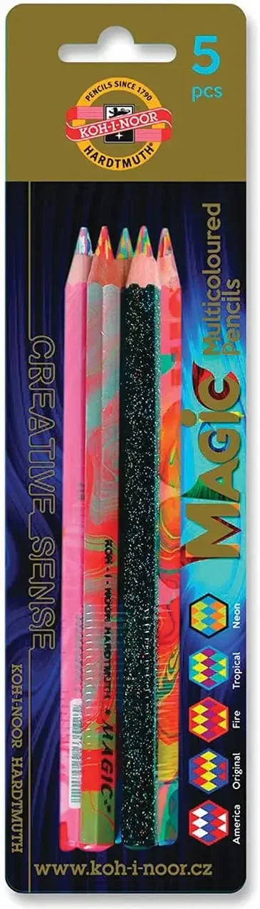 

Jumbo Special Colored Pencils, 5 Pack, Premium Art Supplies