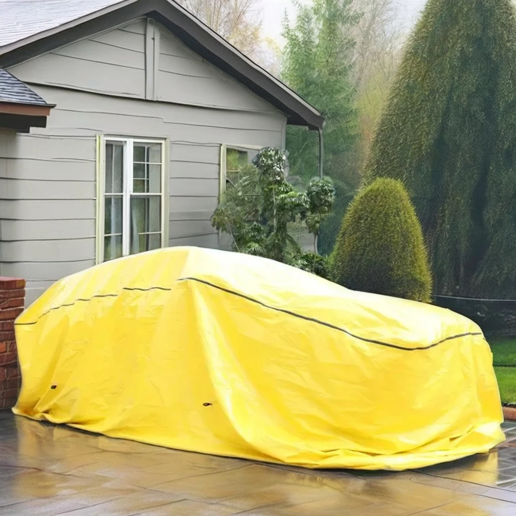 Hot-selling Custom Universal Waterproof Flood Protection Inflatable Car Cover for Outdoor Garage Use