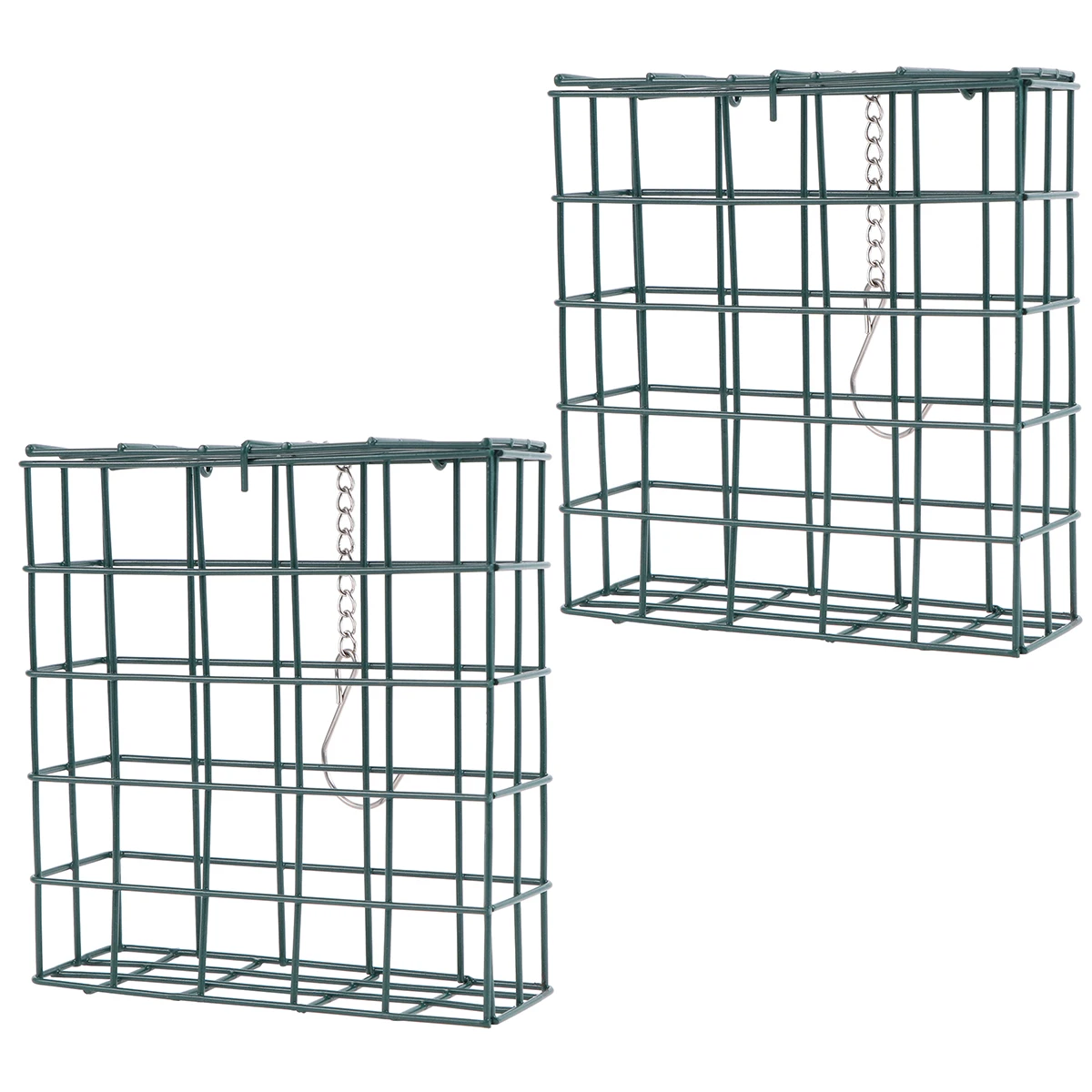

2pcs Durable Square Design Creative Feeding Bowl Safe Comfortable Pet Supplies Garden Decoration Outdoor Balcony Home
