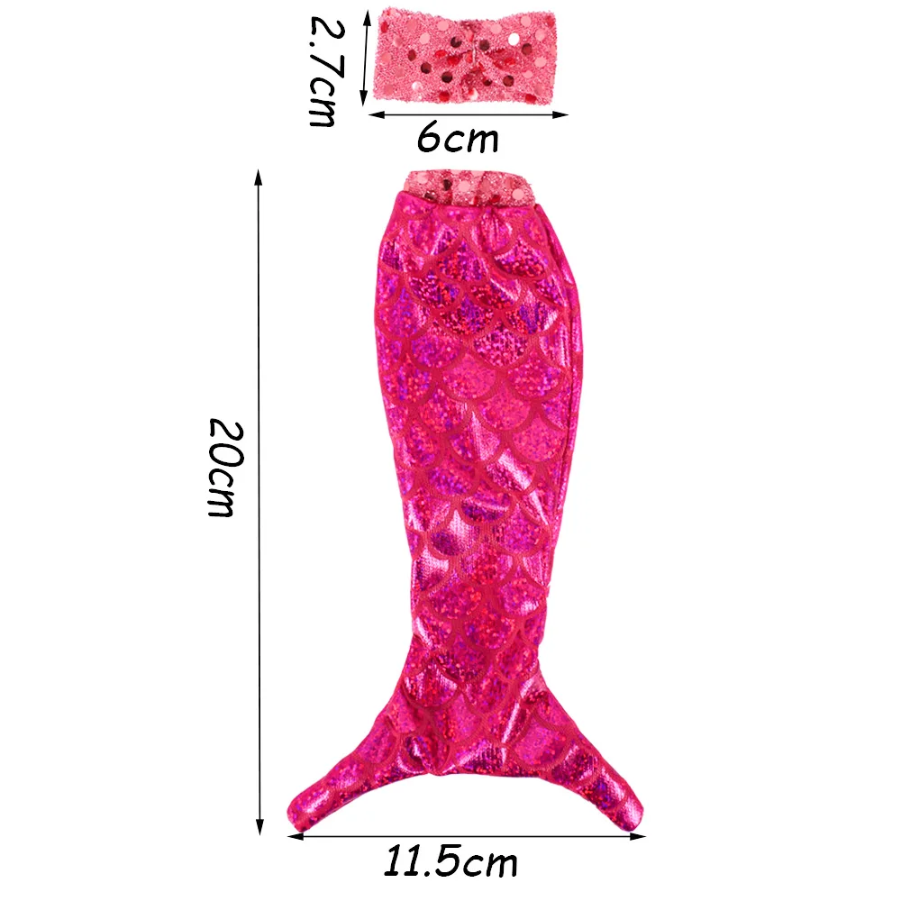 30cm Barbies Doll Clothes Sexy Swimwear Mermaid Sequins Fishtail Skirt Beach Bikini Party Accessories Toy Children Birthday Gift