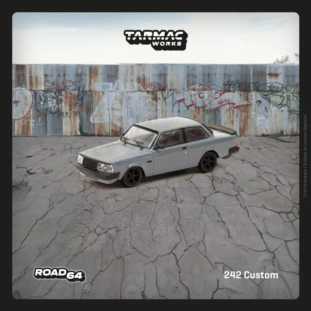 

TW In Stock 1:64 242 Cuctom Grey Diecast Diorama Car Model Collection Toys Tarmac Works