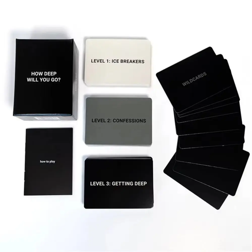 Couple Card Conversation Cards Game Coated Paper Couples Deep Questions Card Game Challenge Cards How Deep Will You Go