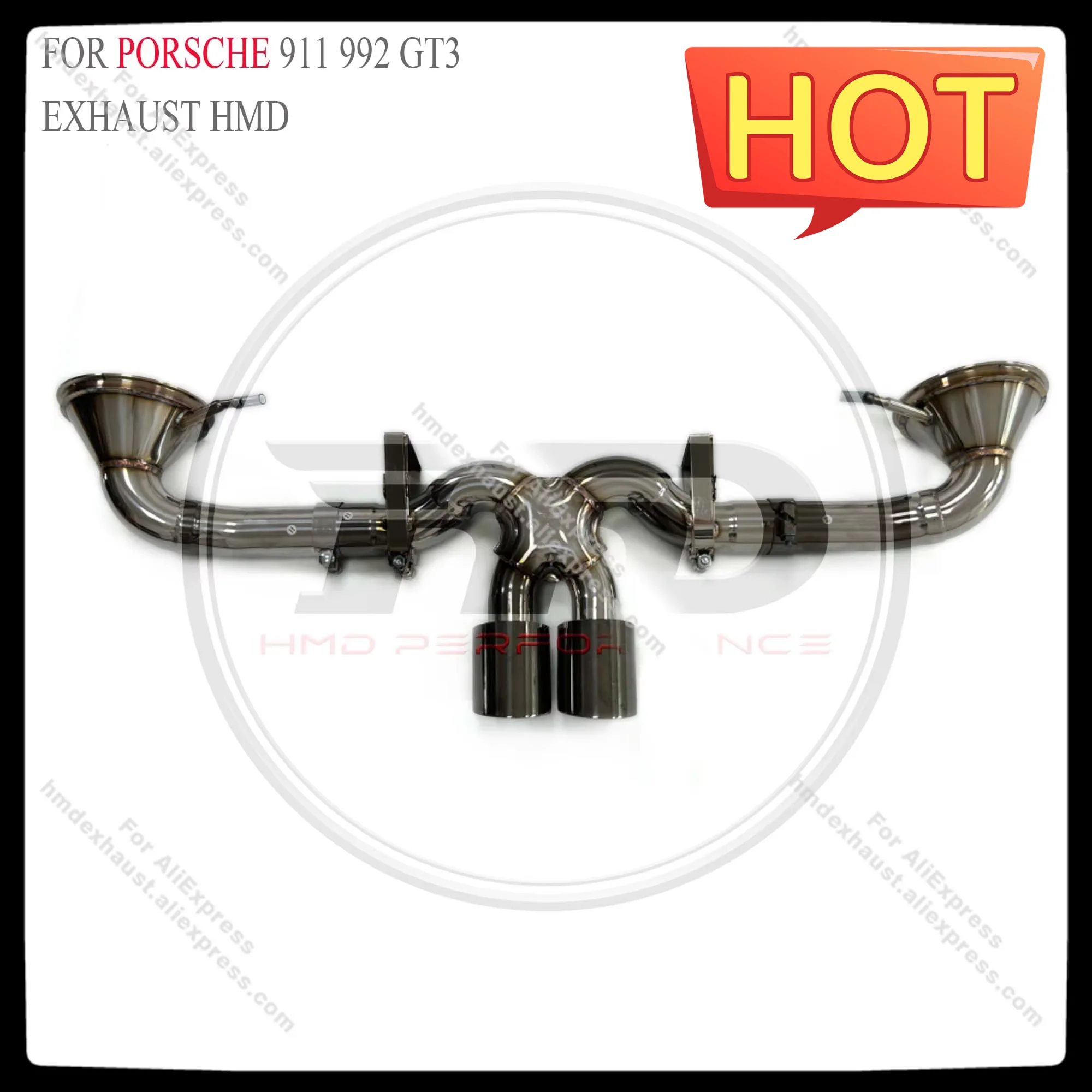 

HMD Stainless steel Exhaust Catback for Porsche 911 992 GT3 4.0L 2021+ Without Valves