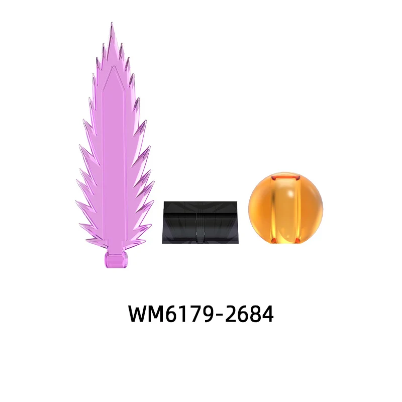 Les armes pantalons pièces de cheveux figurines d'action bâton couteau modèle blocs MOC briques ensemble cadeaux jouets WM6179