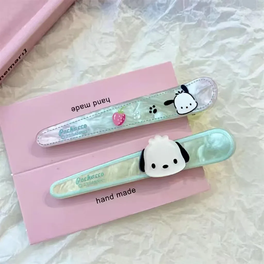 Kawaii Instagram Glitzy Sanrio Hello Kitty Pointy Lip Hairpin Sweet Girl Cute Bangs Clipped Side Japanese Cartoon Headdress Gift