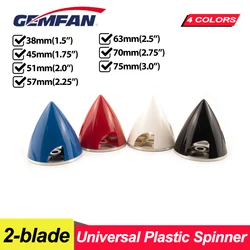 1PC GEMFAN Propeller Spinner Props Plastic 2-blade Nylon 1.5/1.75/2.0/2.25/2.5/2.75/3.0