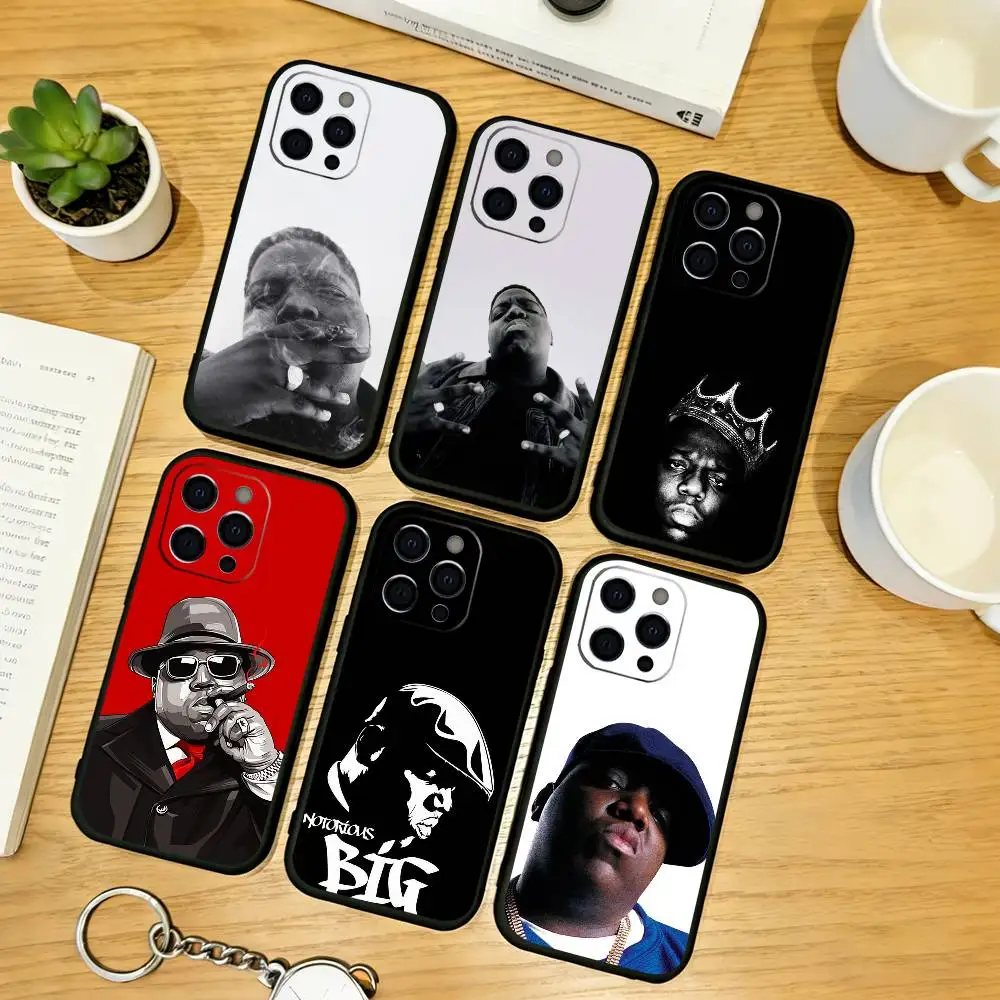 

Rapper B-Biggie Smalls Phone Case For iPhone 17, 16,15,14,13,12,11 Plus,Pro Max, Others Soft Black Cover