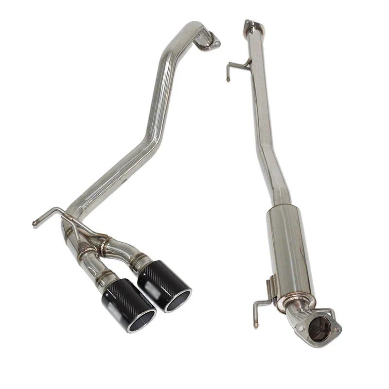 عادم خلفي للقطط لـ HKS Toyota Hilux Revo Side Twin ألياف الكربون المزدوج الذيل تلميح كاتم صوت أنبوب العادم نظام عادم الأداء