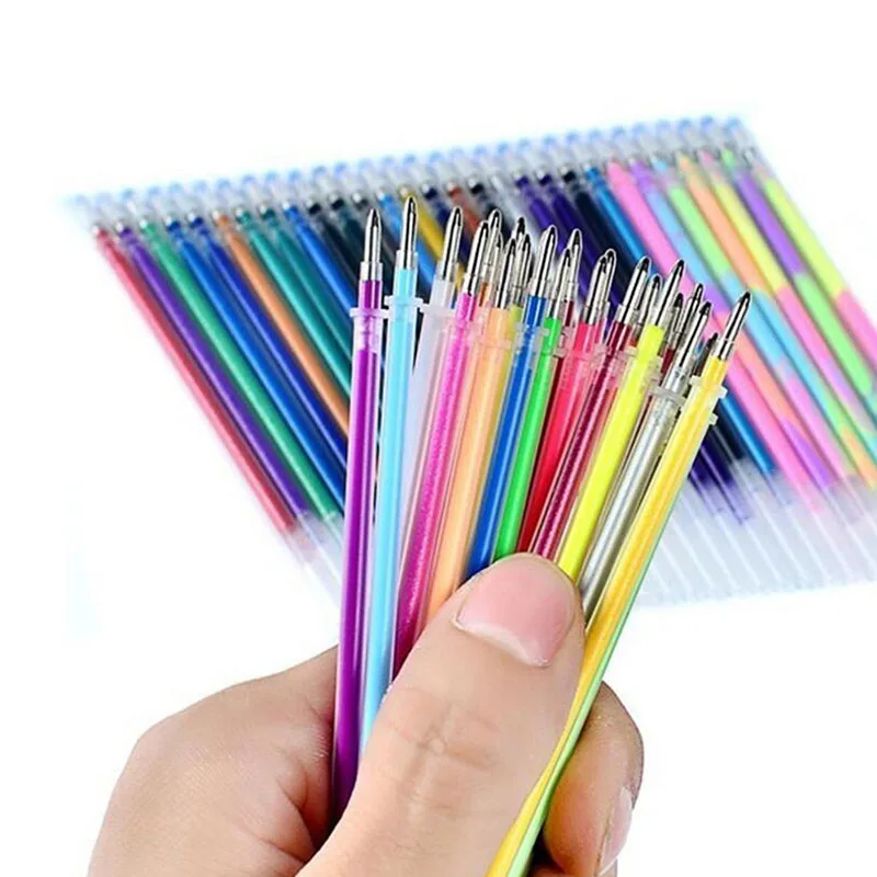 New Flash Refill Color Full Flash Refill Children\'S Drawing Office Supplies 12/24/36/48 Colors Creative Glamorous Color Refill