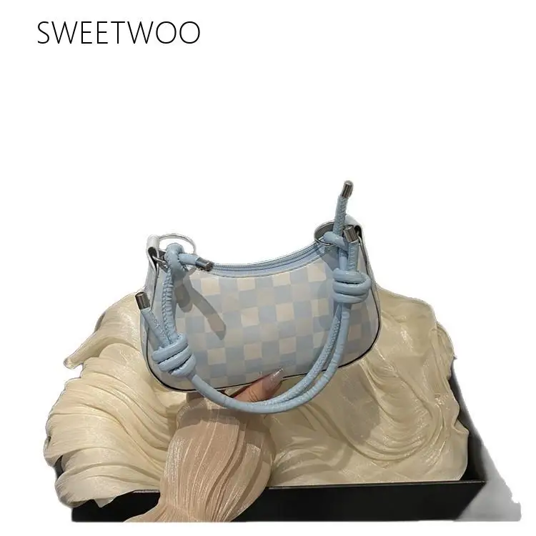 

Simple Minimalist Crescent-Shape Soft-Fabric Handbag Ladies Lightweight Portable Messenger Bag