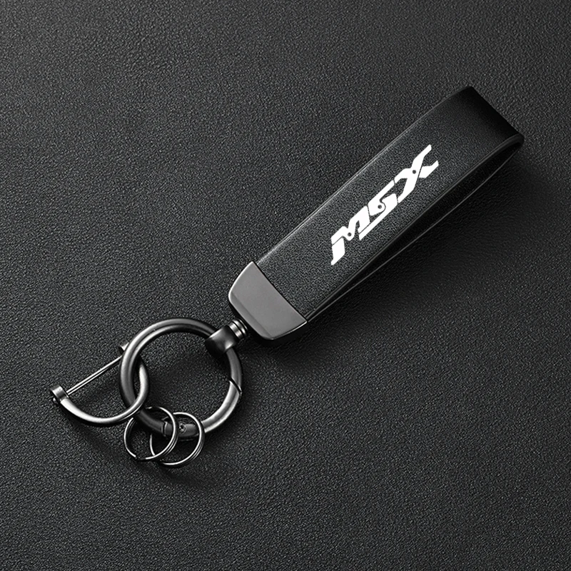 For Honda MSX125 Grom MSX 125 Grom125 Accessories Motorcycle Color Changing Leather Trendy Brand Keychain